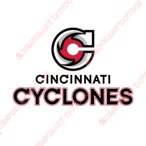 Cincinnati Cyclones Customize Temporary Tattoos Stickers NO.9239